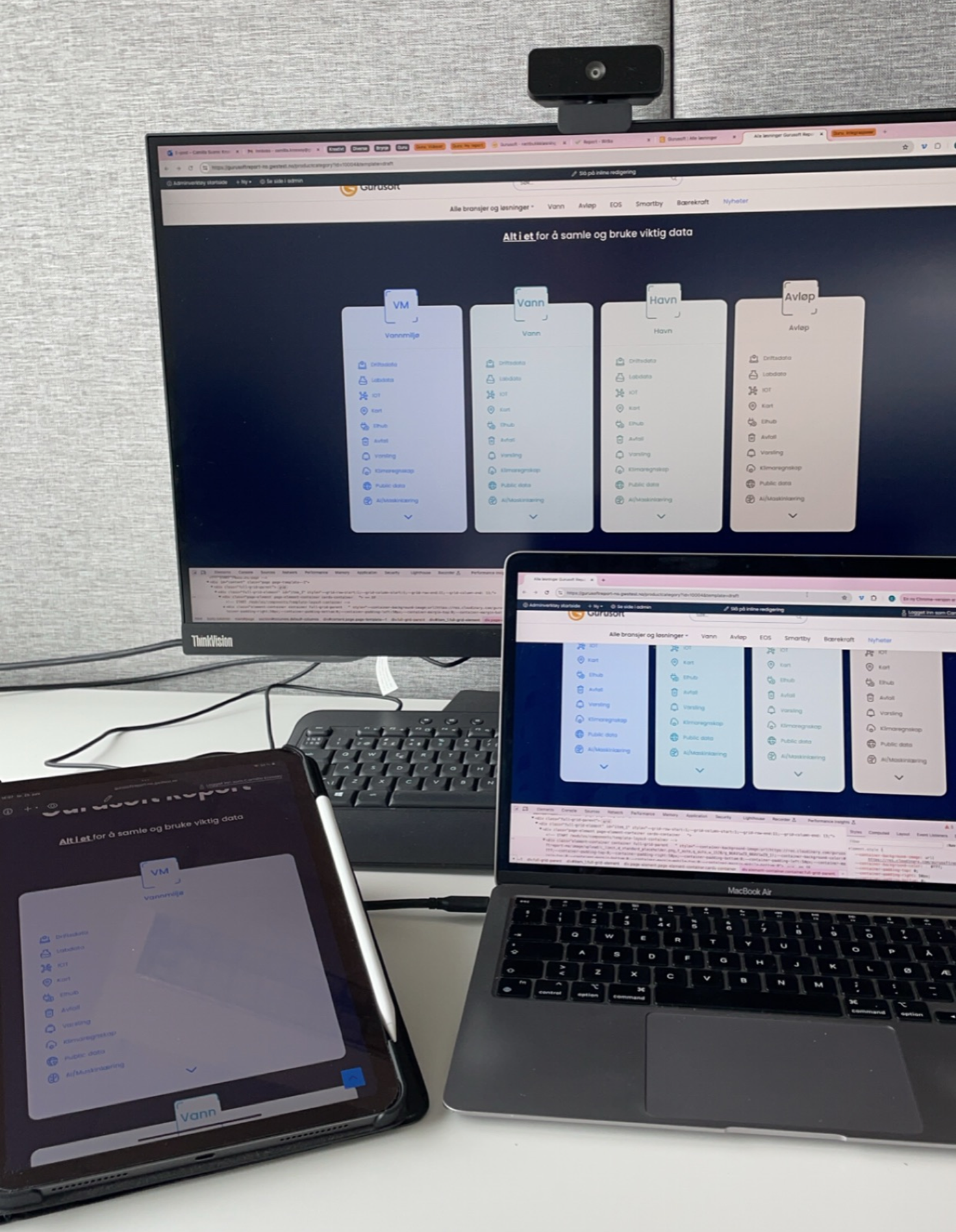 Building a New Website for Gurusoft Report — The new website — Responsive across all screens